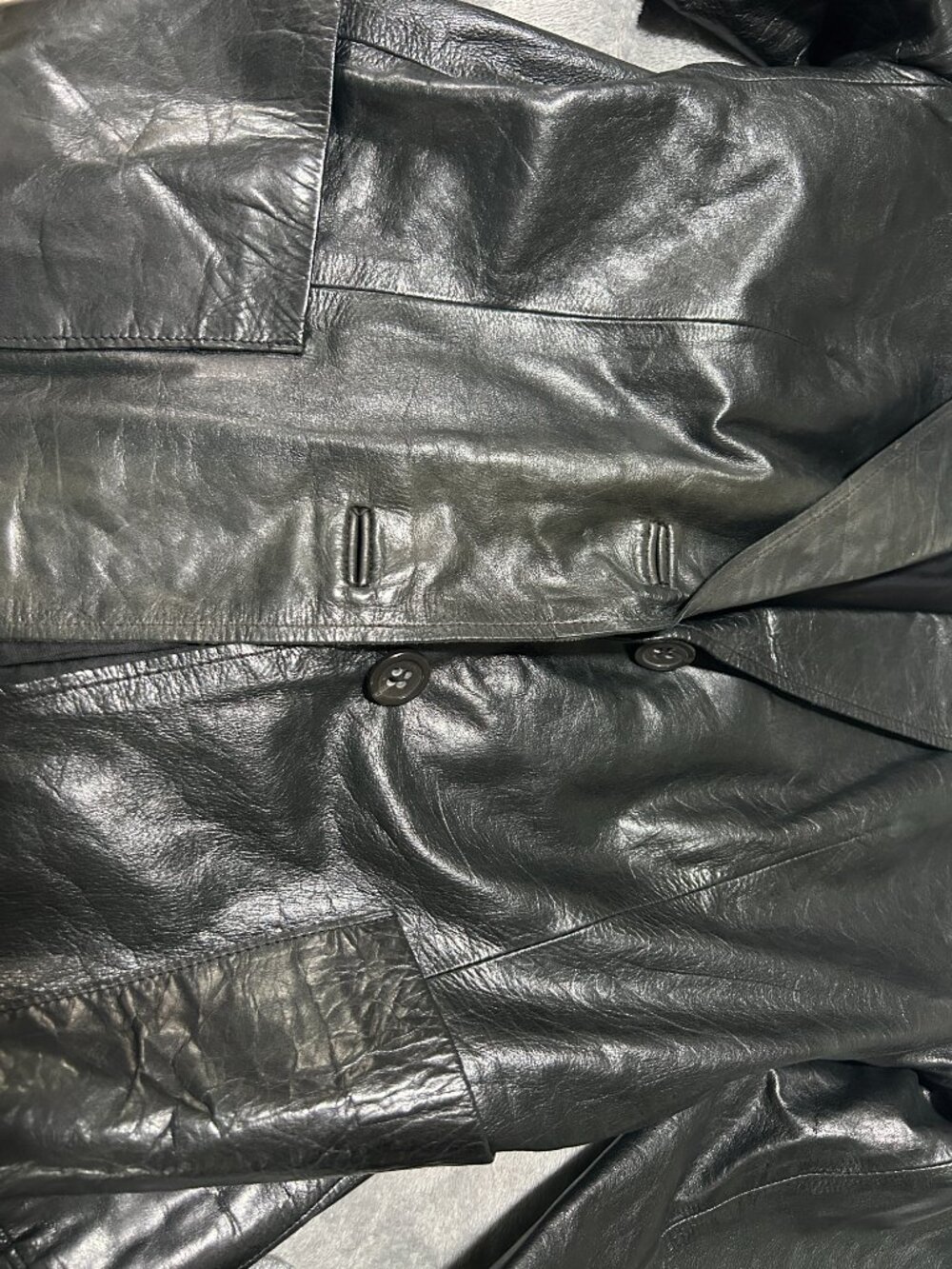 Banana Republic Genuine Leather Jacket Size 0 - Picture 4 of 5